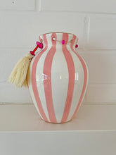 Load image into Gallery viewer, Medium pink tassel vase Handmade
