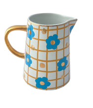 Load image into Gallery viewer, Tartan &amp; Bloom  blue jug
