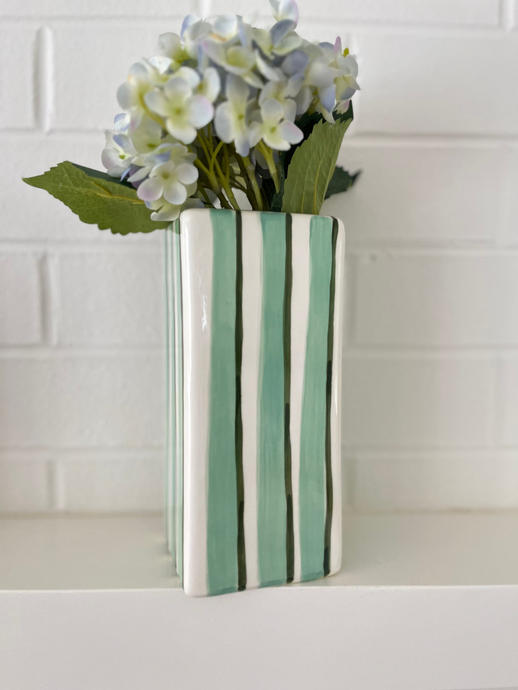 Handmade greens vase
