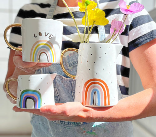Jug mug bundle ceramic love