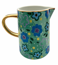 Load image into Gallery viewer, Foxy Flower Green  jug
