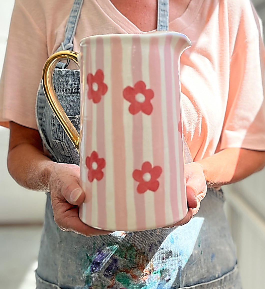 Large flower jug