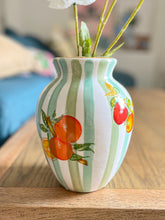Load image into Gallery viewer, Large green fruiti vase
