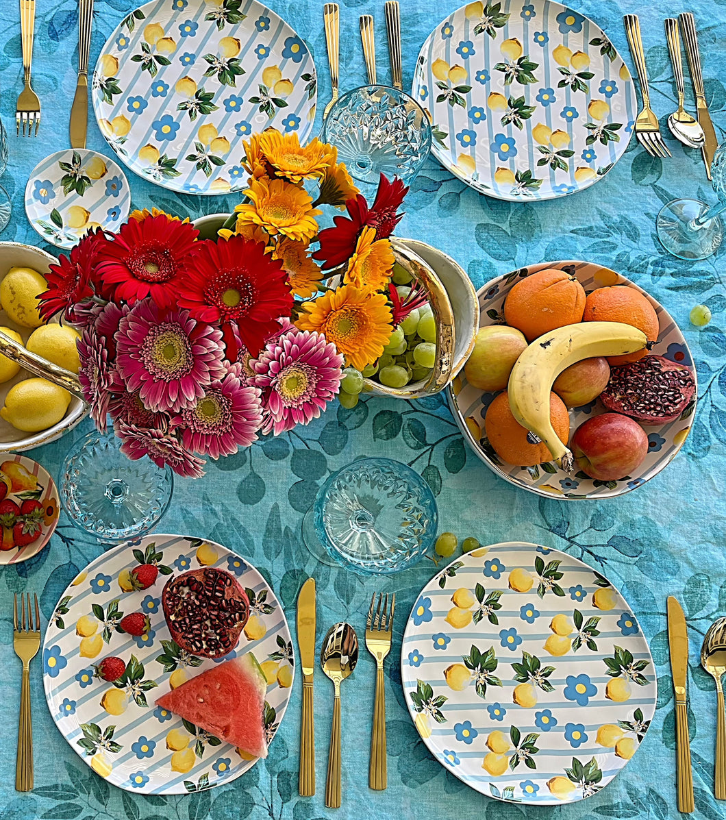 Plates dinnerware ceramic lemons