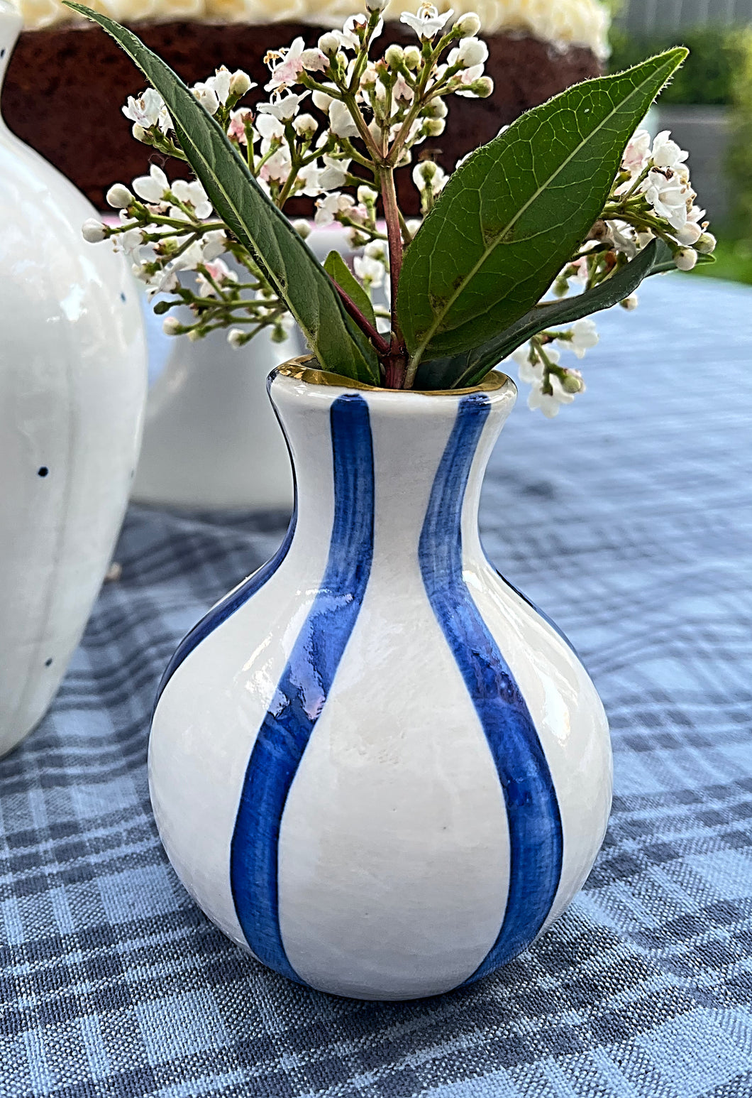 Blue Garden Party mini vase